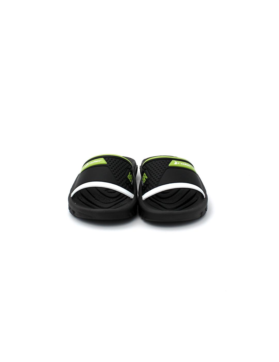 Chanclas RIDER 22548 Negro/Verde Niño.