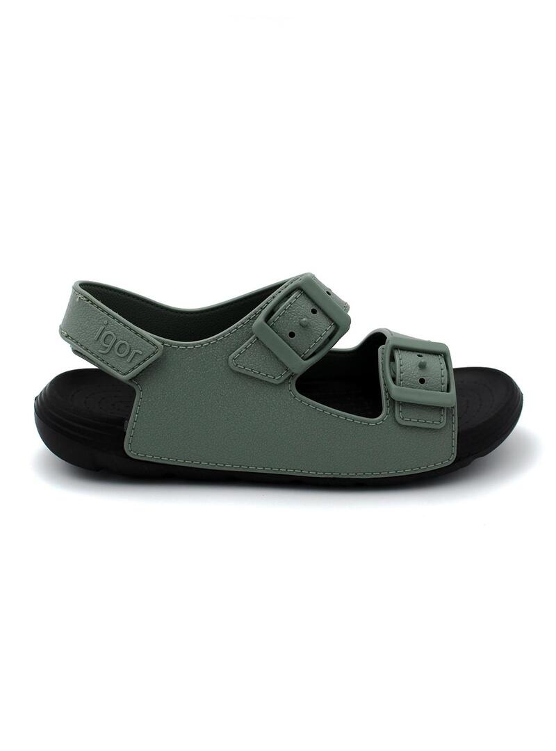 Chanclas IGOR BIO S10297-013 Negro/Verde Niño.