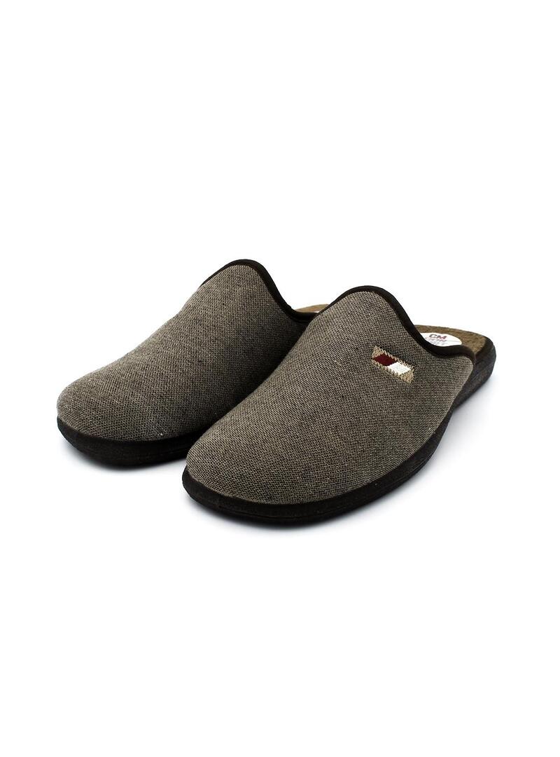 Zapatillas de casa CM CONFORT Dublín-A53 Marrón Hombre.
