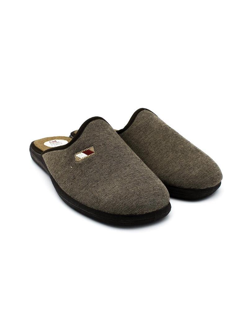 Zapatillas de casa CM CONFORT Dublín-A53 Marrón Hombre.