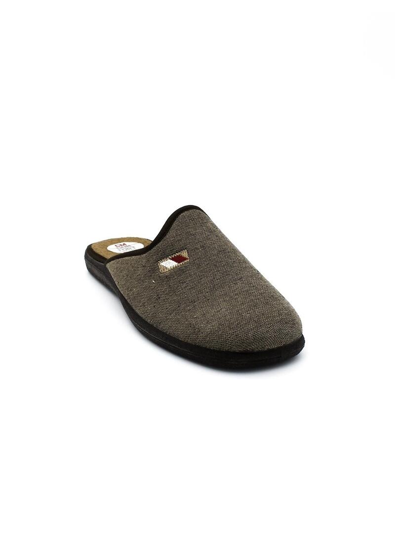 Zapatillas de casa CM CONFORT Dublín-A53 Marrón Hombre.