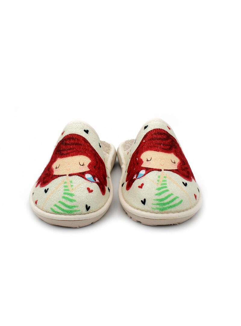 Zapatillas de casa MURO 302 Beig Niña.