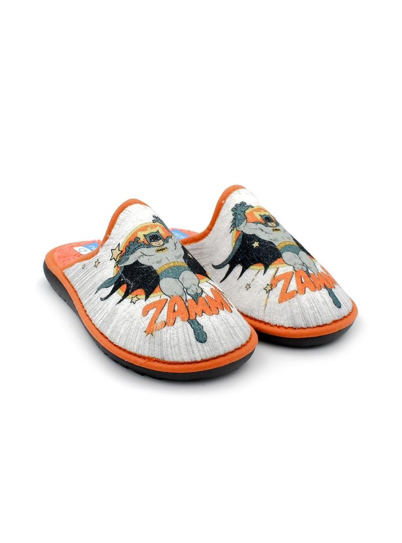 Zapatillas de casa MURO 307 Naranja Niño.