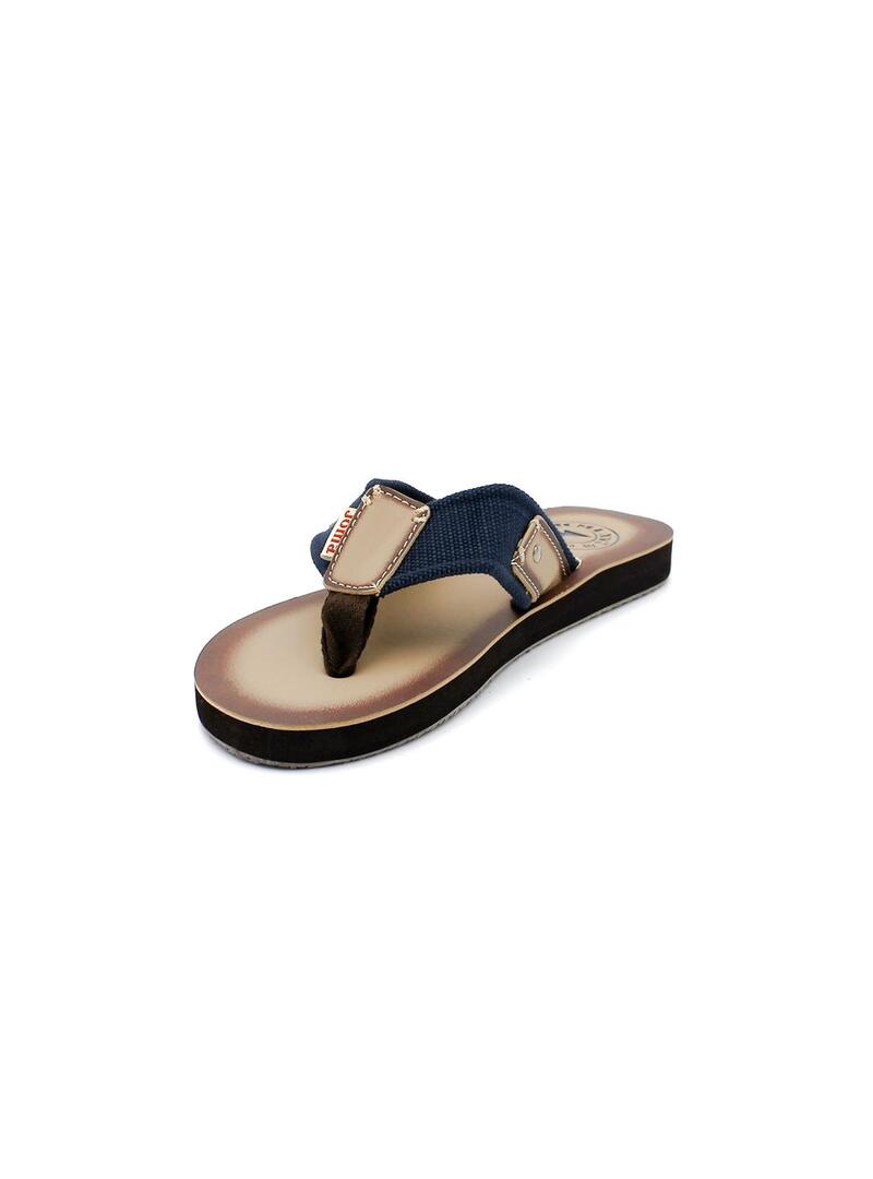 Chanclas Caballlero  Marrón Azul Joma