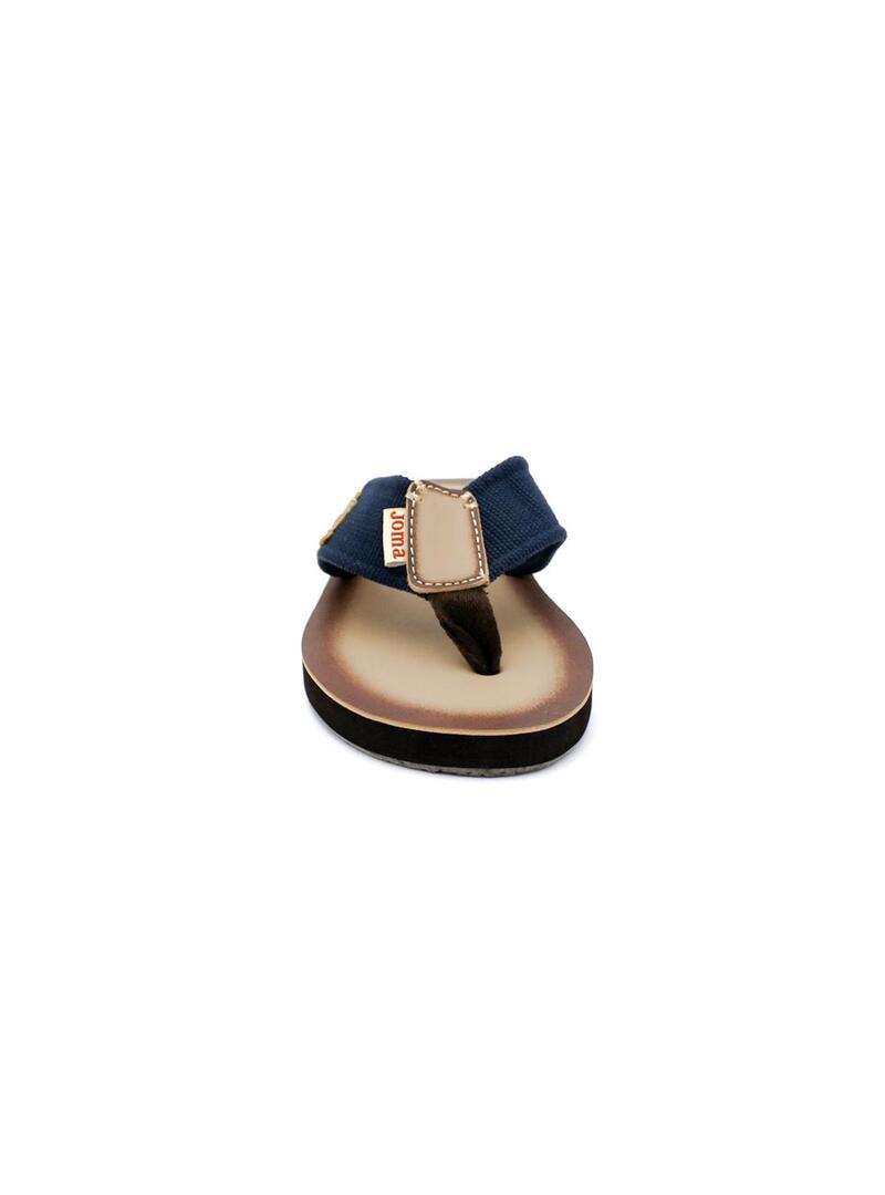 Chanclas Caballlero  Marrón Azul Joma