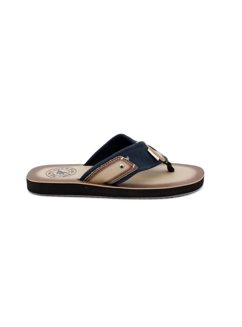 Chanclas Caballlero  Marrón Azul Joma