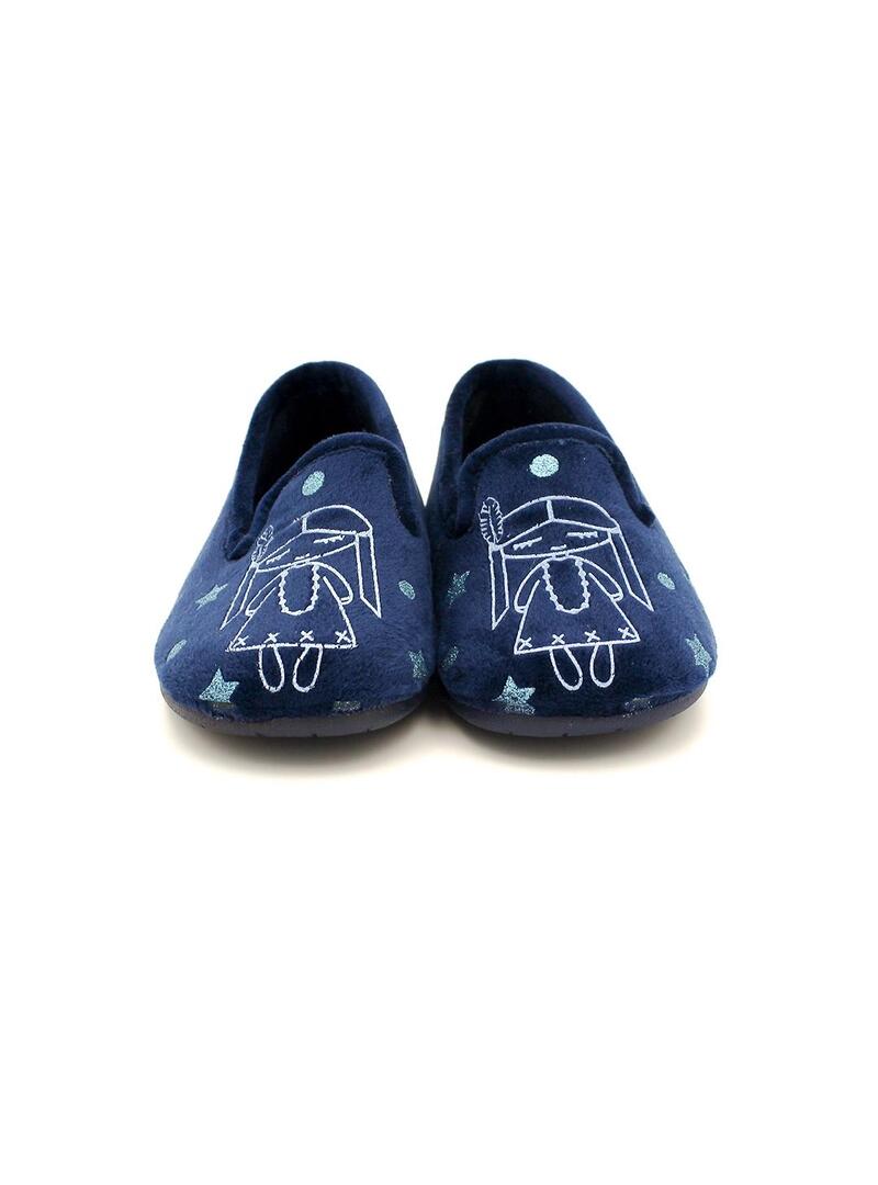 Zapatillas de casa MURO 9700 Marino Niña.