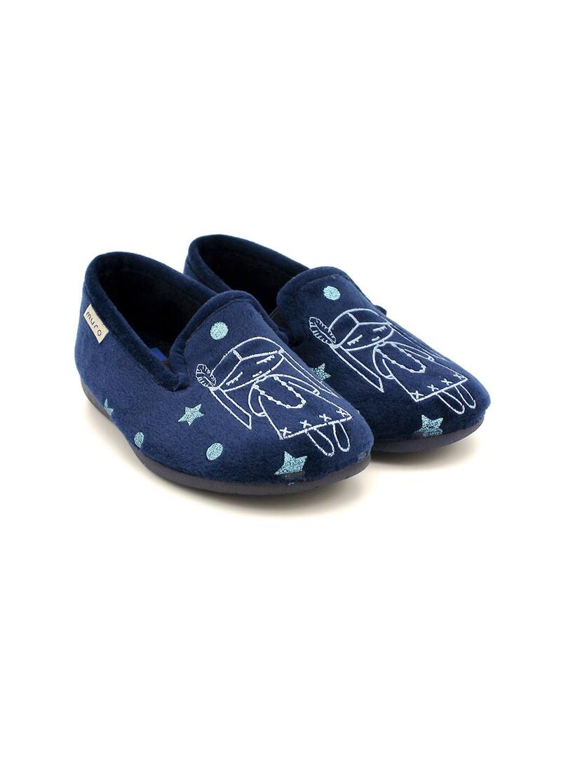 Zapatillas de casa MURO 9700 Marino Niña.