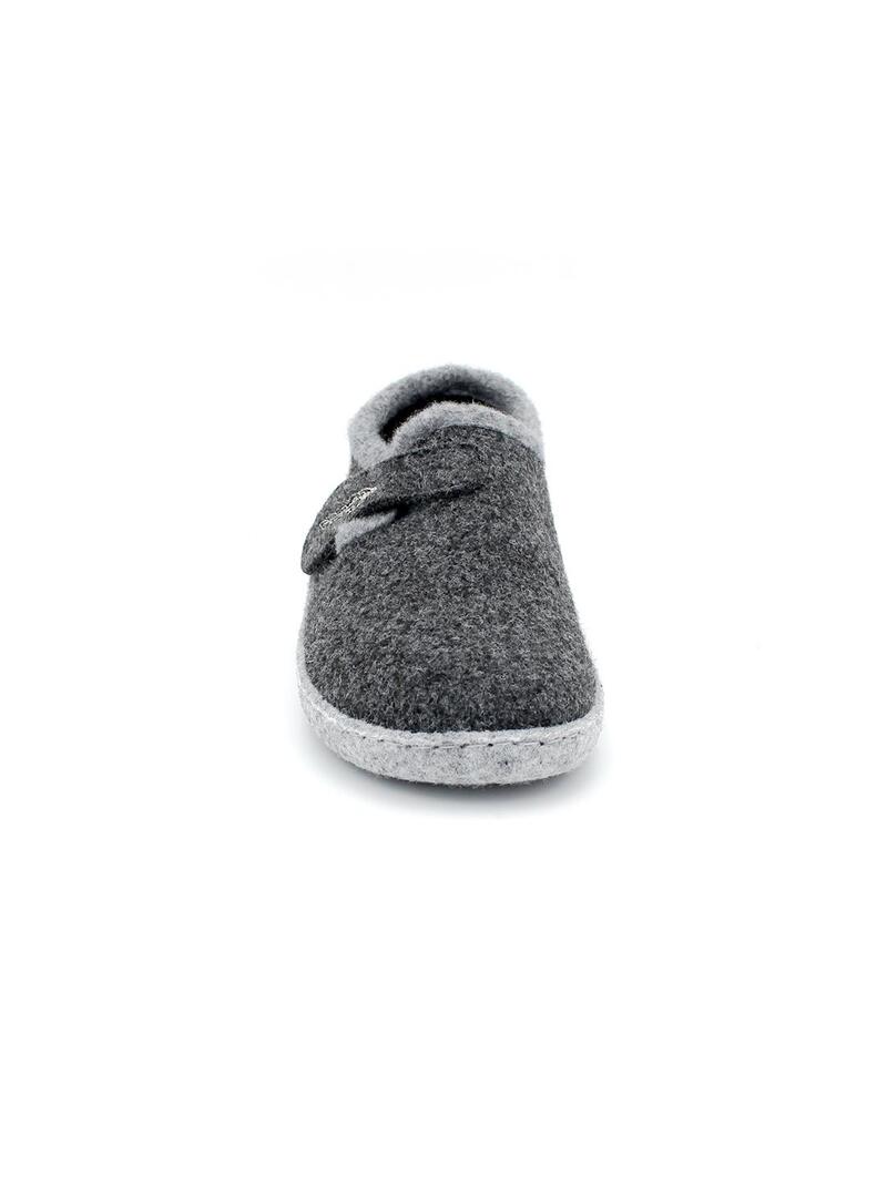 Zapatillas de casa ECOLIGEROS Clotilde Antracita Mujer.