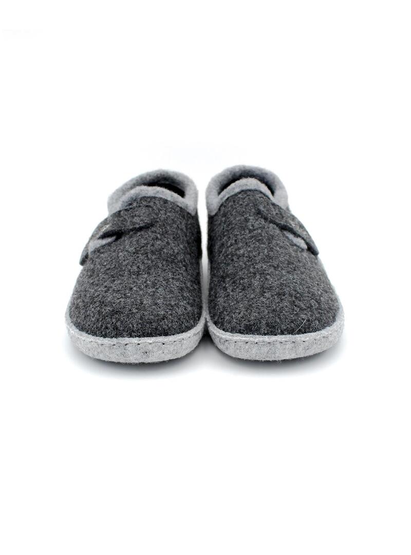 Zapatillas de casa ECOLIGEROS Clotilde Antracita Mujer.