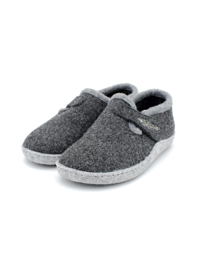Zapatillas de casa ECOLIGEROS Clotilde Antracita Mujer.