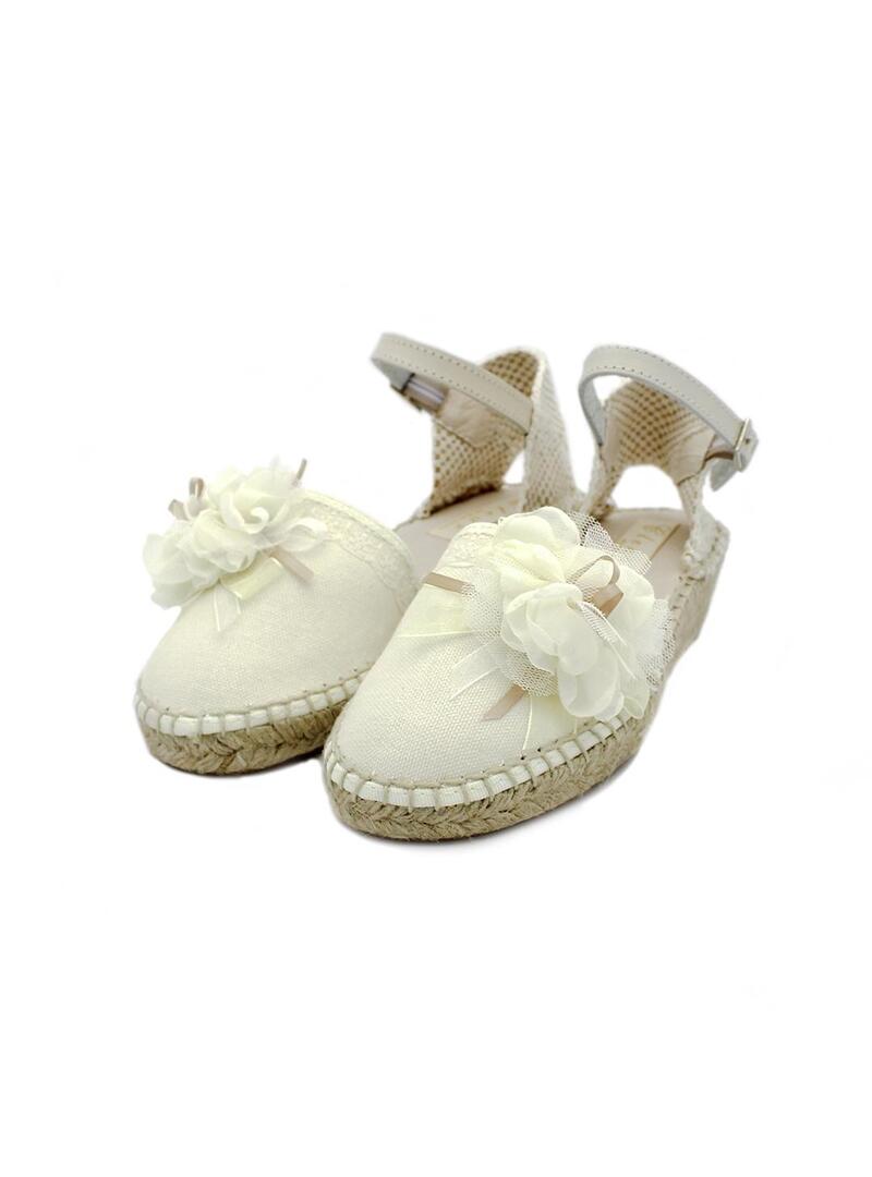 Alpargatas YOWAS 6-ESP Marfil Niña.