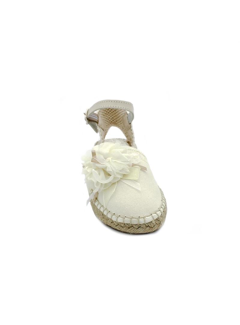 Alpargatas YOWAS 6-ESP Marfil Niña.