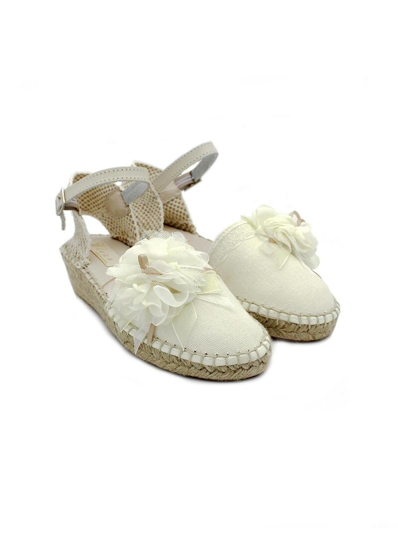 Alpargatas YOWAS 6-ESP Marfil Niña.