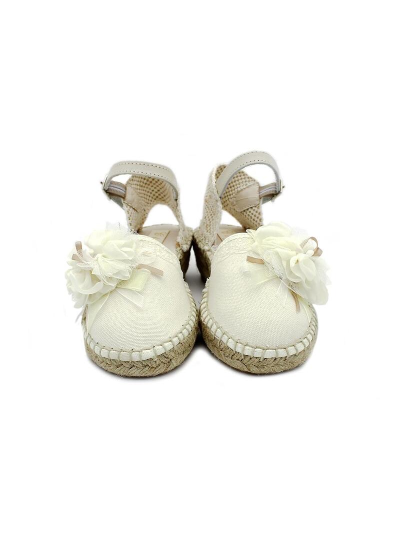 Alpargatas YOWAS 6-ESP Marfil Niña.