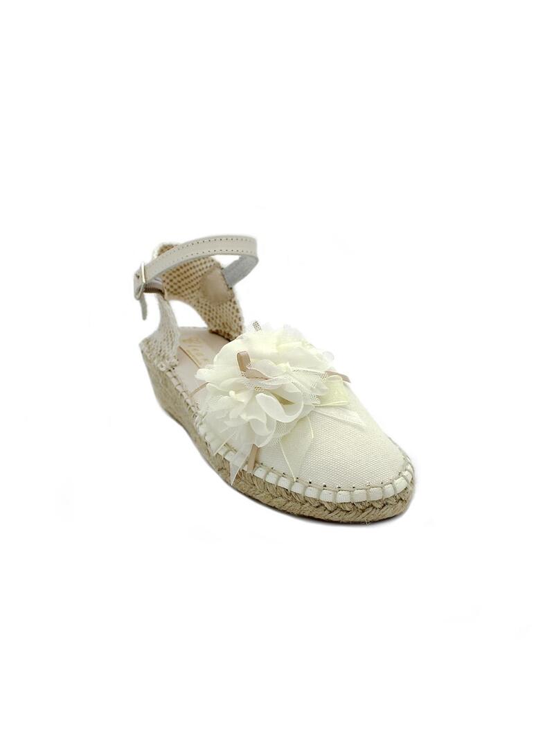 Alpargatas YOWAS 6-ESP Marfil Niña.