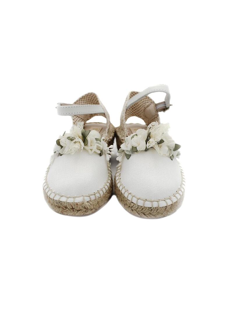 Alpargatas YOWAS 22-12346 Semi Blanco Niña.