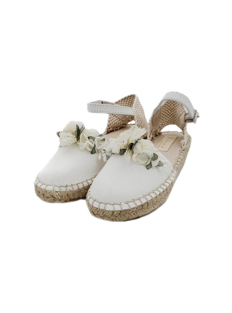 Alpargatas YOWAS 22-12346 Semi Blanco Niña.