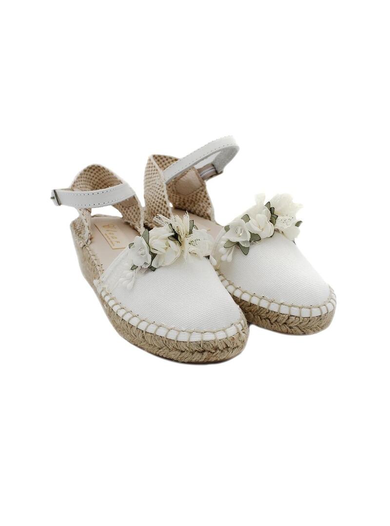 Alpargatas YOWAS 22-12346 Semi Blanco Niña.