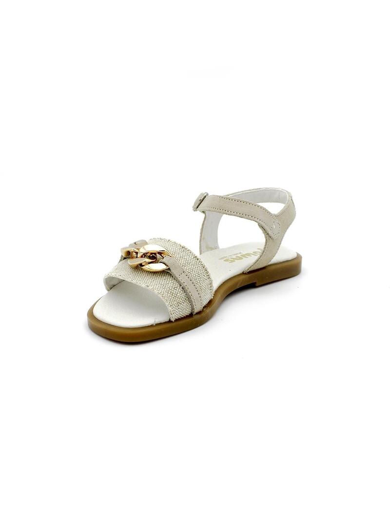 Sandalias YOWAS 26255 Beige Niña.