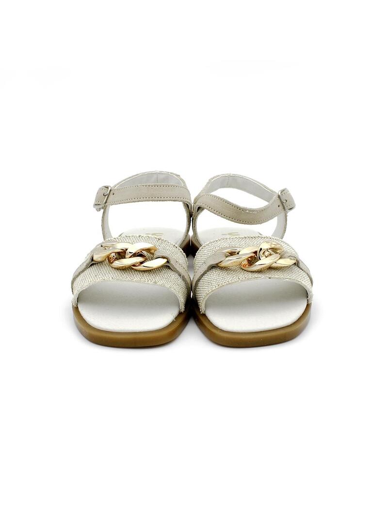 Sandalias YOWAS 26255 Beige Niña.