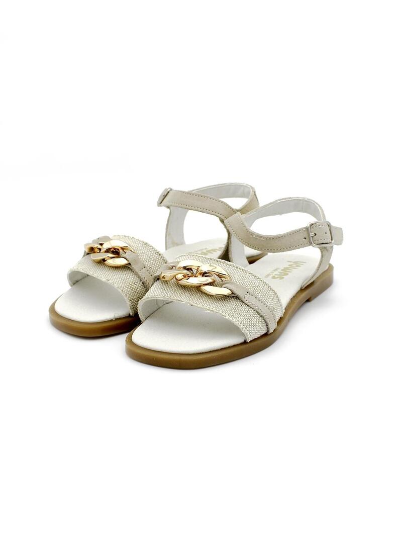 Sandalias YOWAS 26255 Beige Niña.