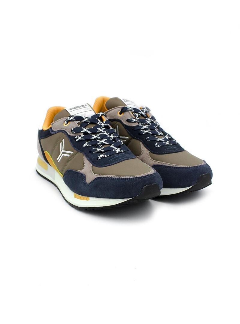 Deportiva YUMAS 51001 Cámel Marino Hombre