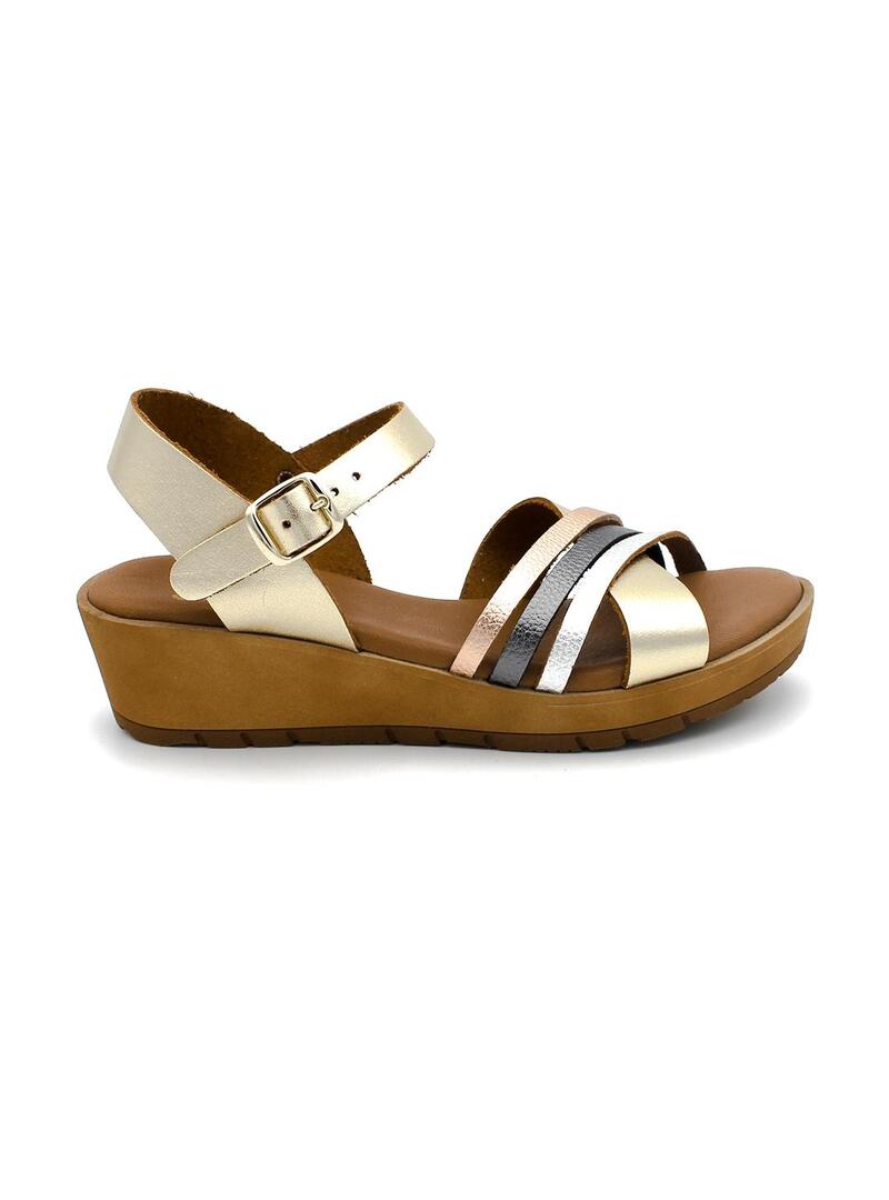 Sandalias STUDIO SCARPE SN90137 Platino Mujer