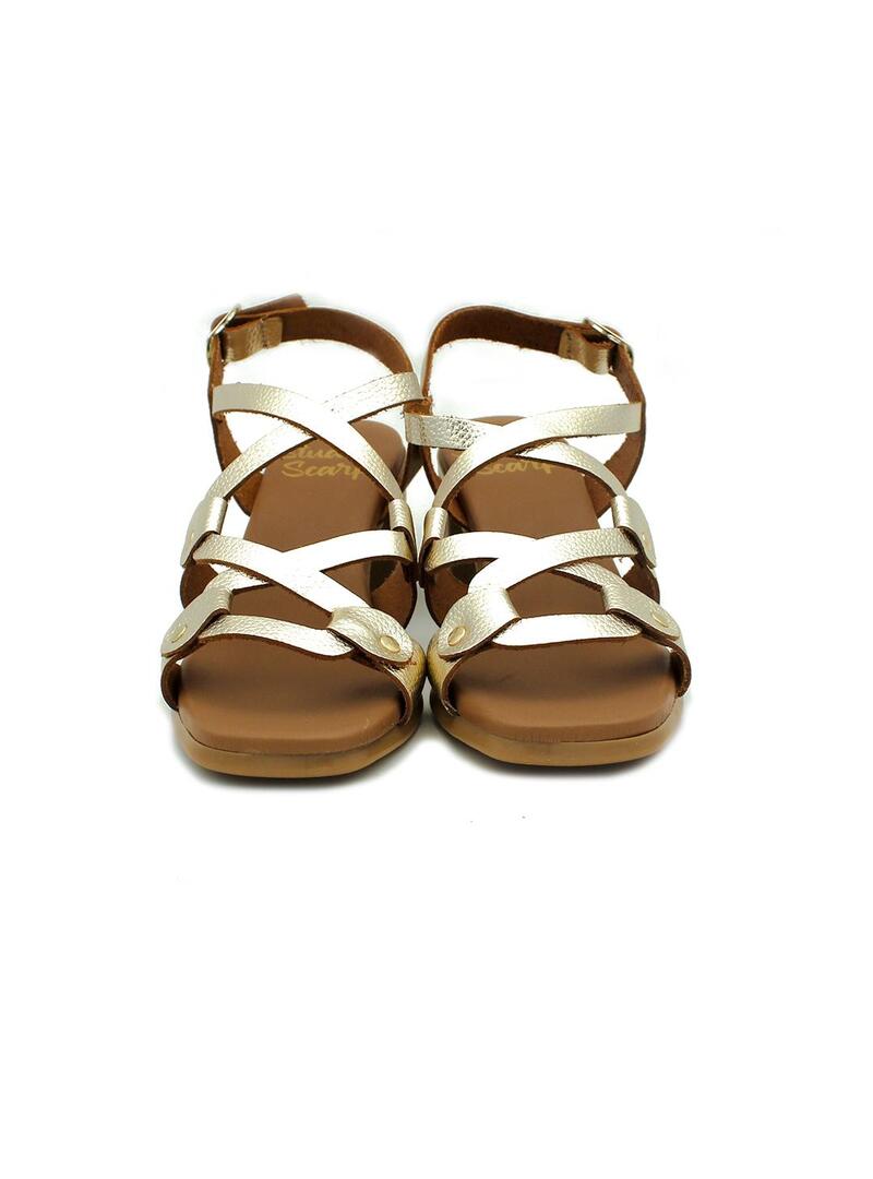 Sandalias STUDIO SCARPE SN116418 Platino Mujer.