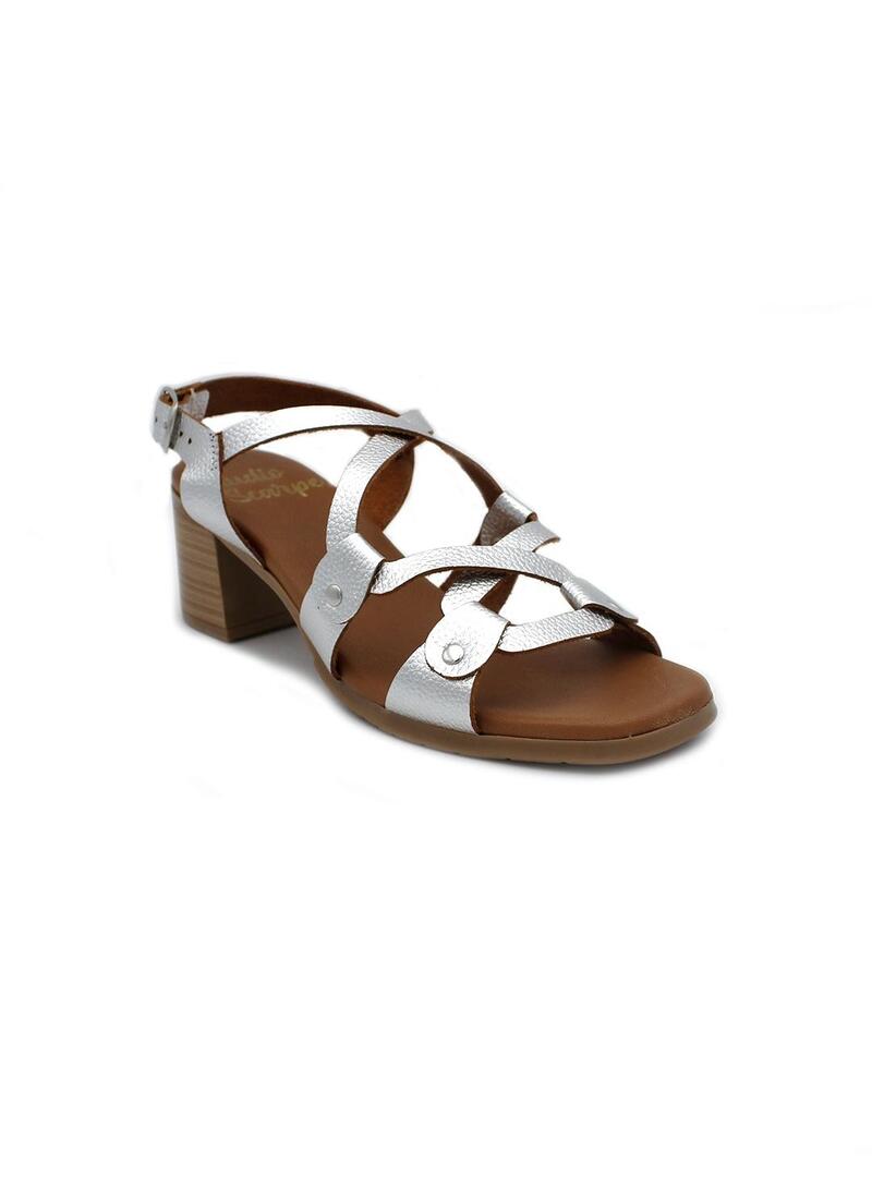 Sandalias STUDIO SCARPE SN 116418 Plata Mujer.