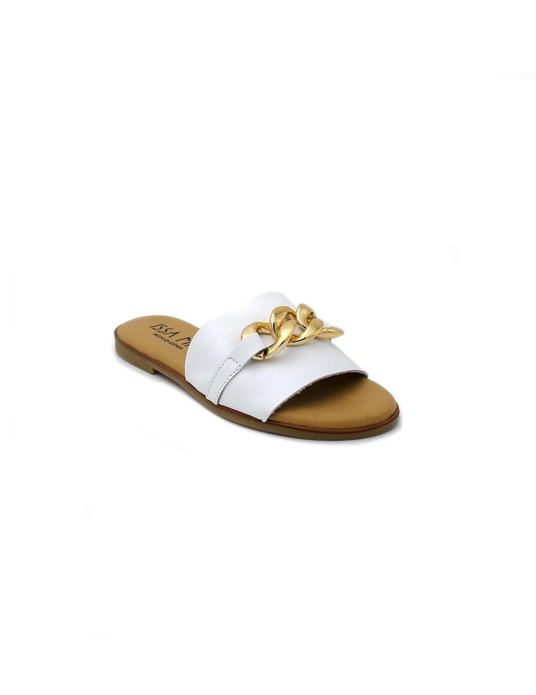 Sandalias Pala ISSA MIEL 4713 Blanco Mujer.