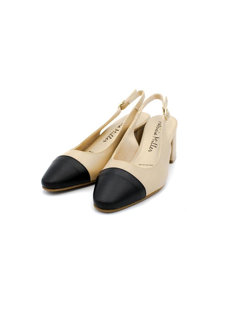 Zapatos PATRCIA MILLER ESTELA 6315 Nude/Negro Mujer.