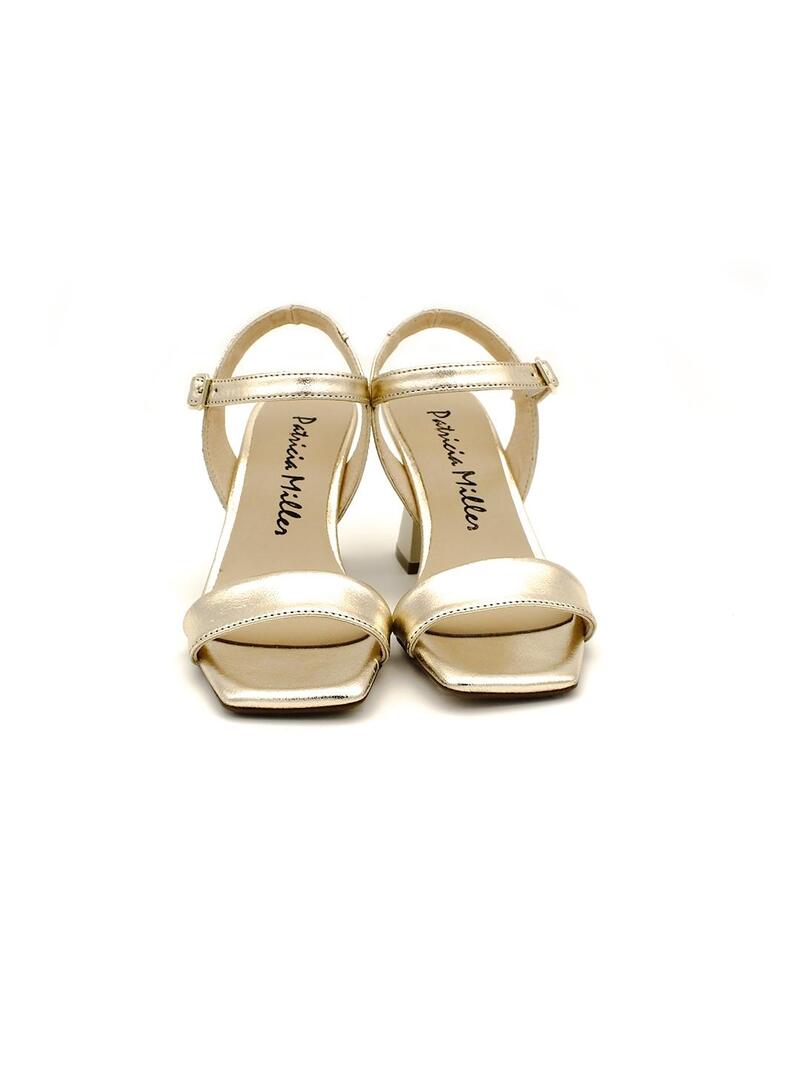 Sandalias PATRICIA MILLER 6031 Metal Champagne Mujer.
