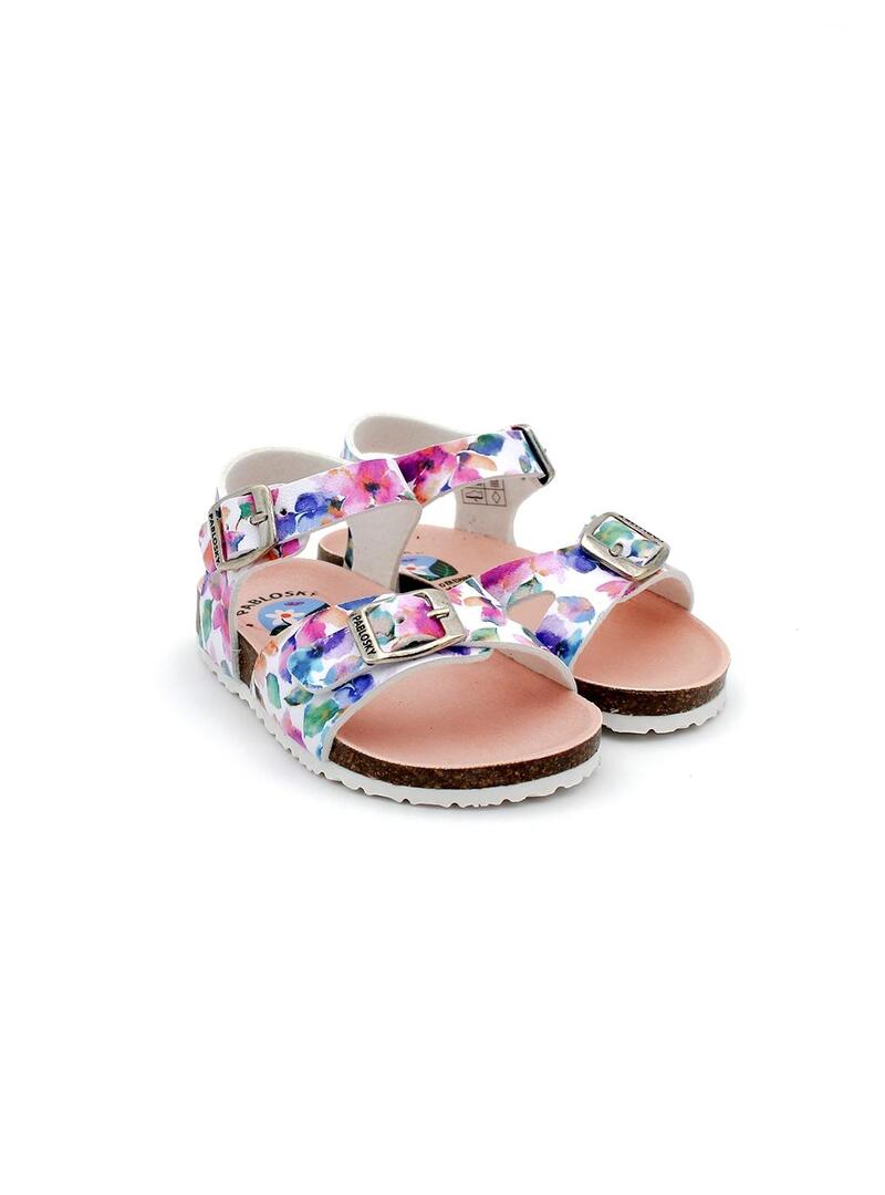 Sandalias PABLOSKY 423400 Blanco/Colores Niña.