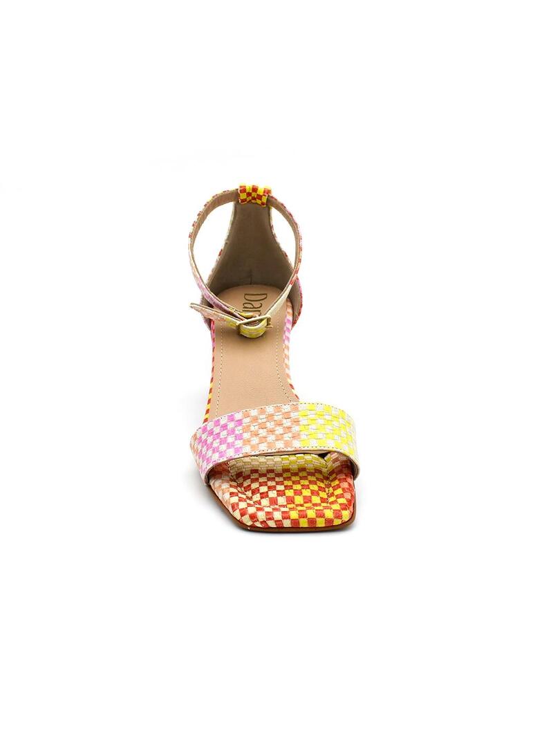 Sandalias DANSI 6424 Multi Naranja Mujer.