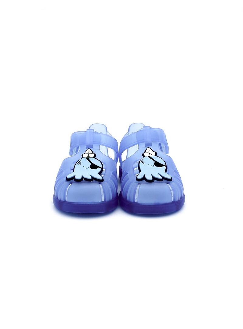 Chanclas IGOR S10320-032 Azul Transparente Niño.