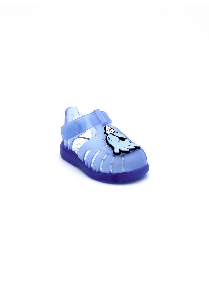 Chanclas IGOR S10320-032 Azul Transparente Niño.