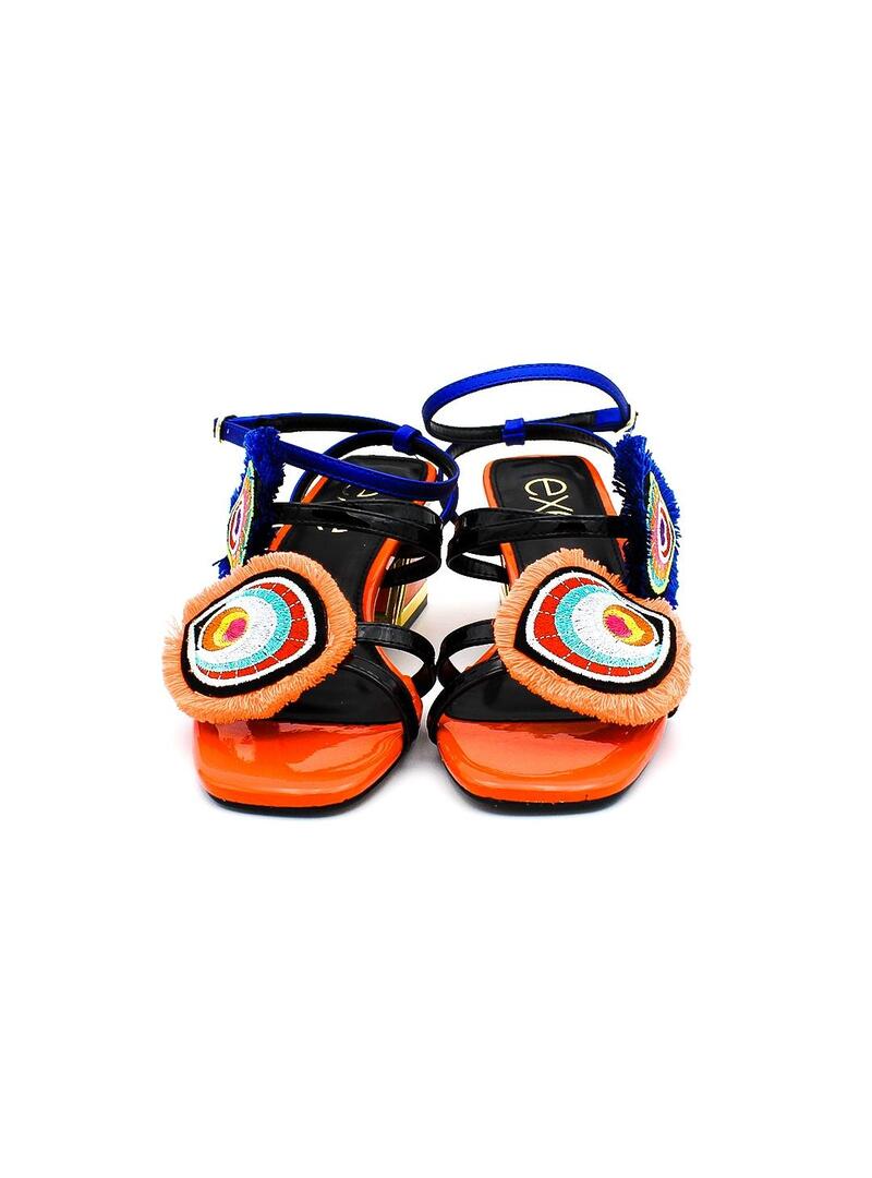 Sandalias EXE LUISA 406 Azul/Coral Mujer.