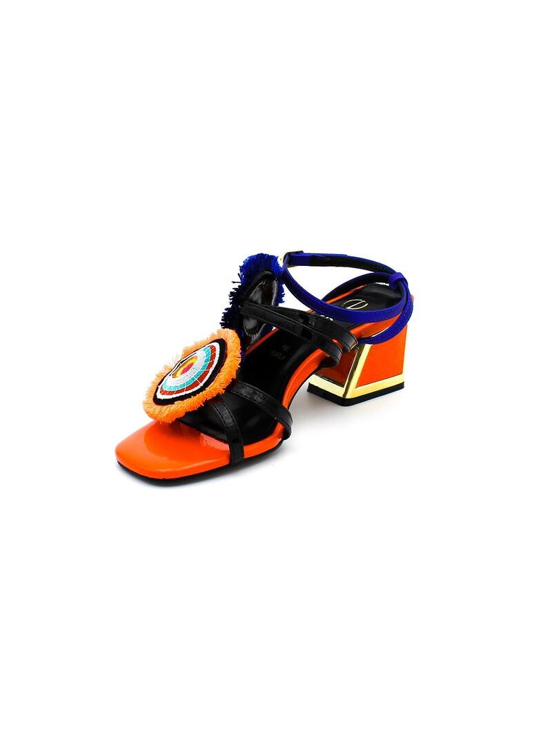Sandalias EXE LUISA 406 Azul/Coral Mujer.