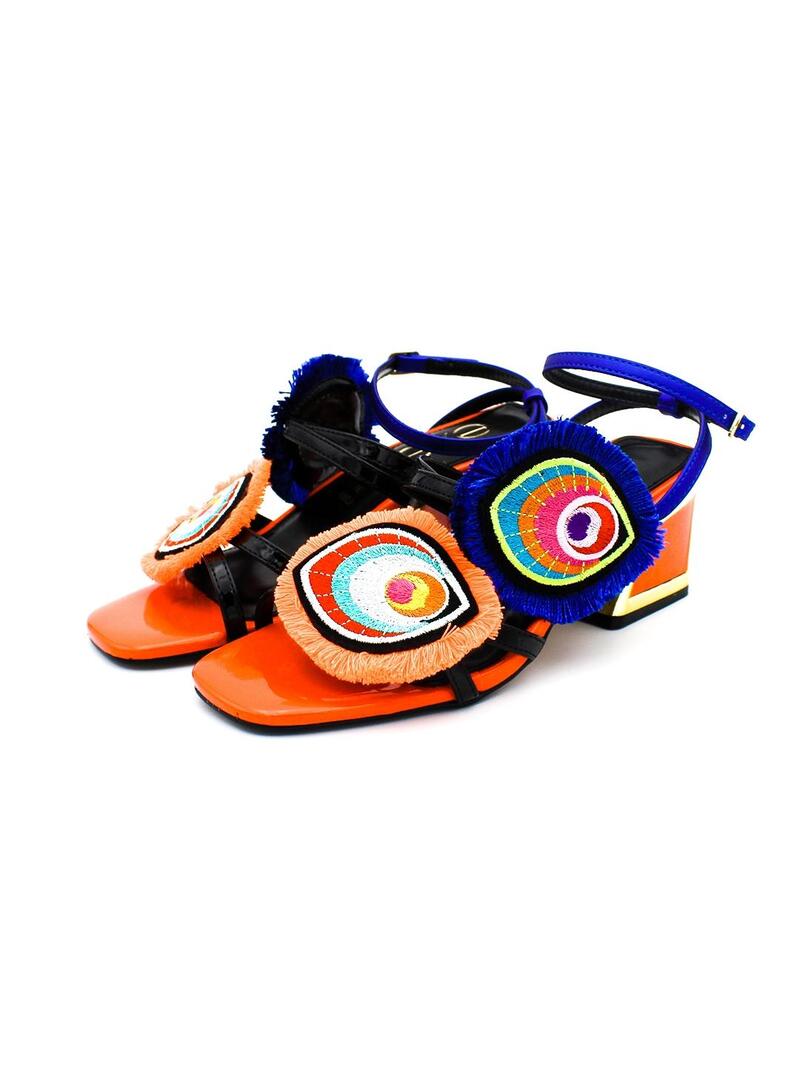 Sandalias EXE LUISA 406 Azul/Coral Mujer.