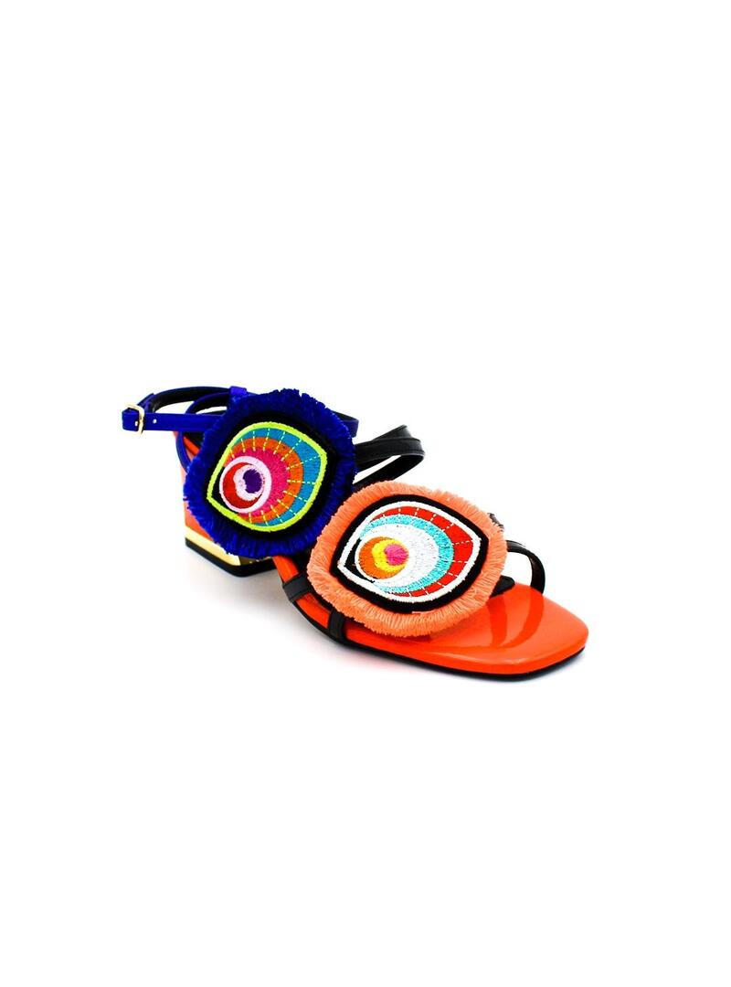 Sandalias EXE LUISA 406 Azul/Coral Mujer.