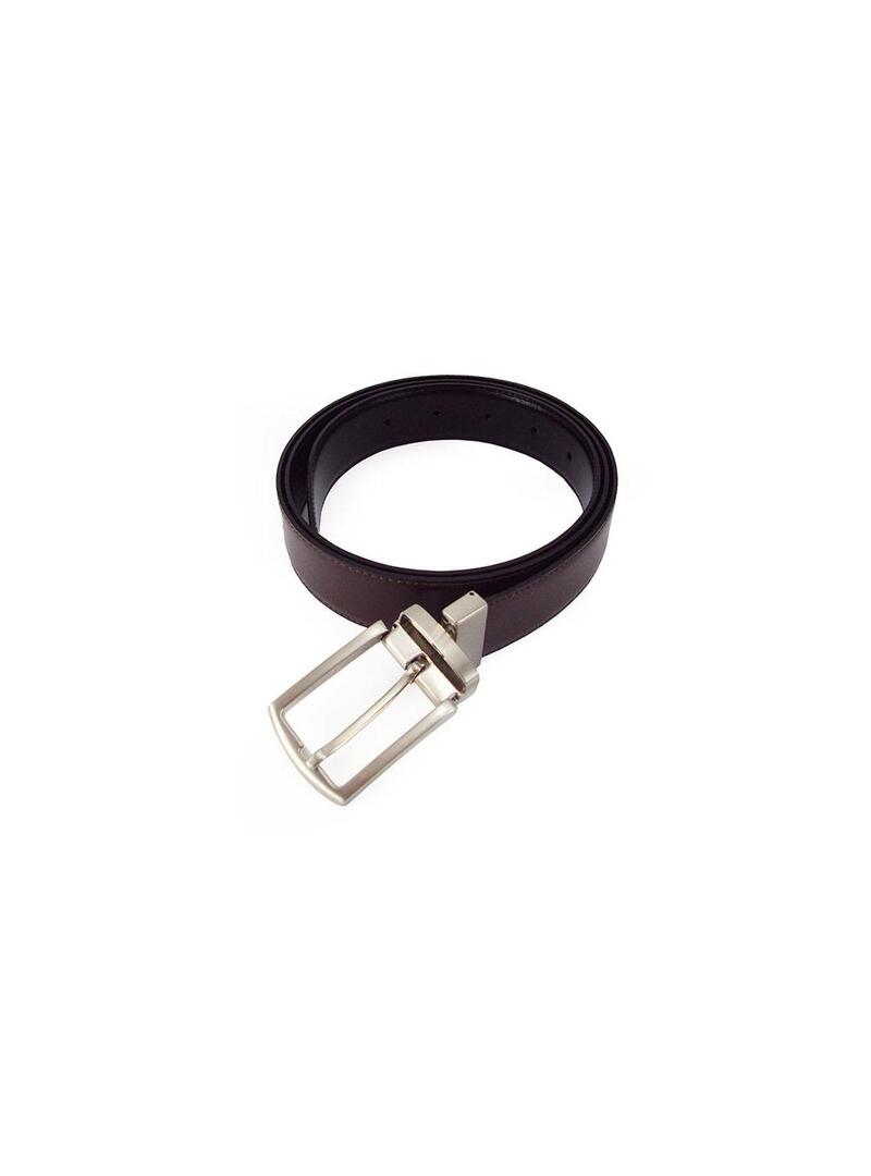 Cinturón acq piel 972/32 Negro/Marrón Hombre.