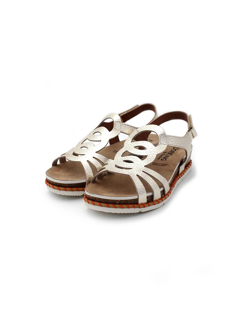 Sandalia DORKING D9322 Champagne Mujer.