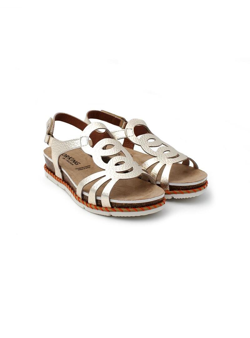 Sandalia DORKING D9322 Champagne Mujer.