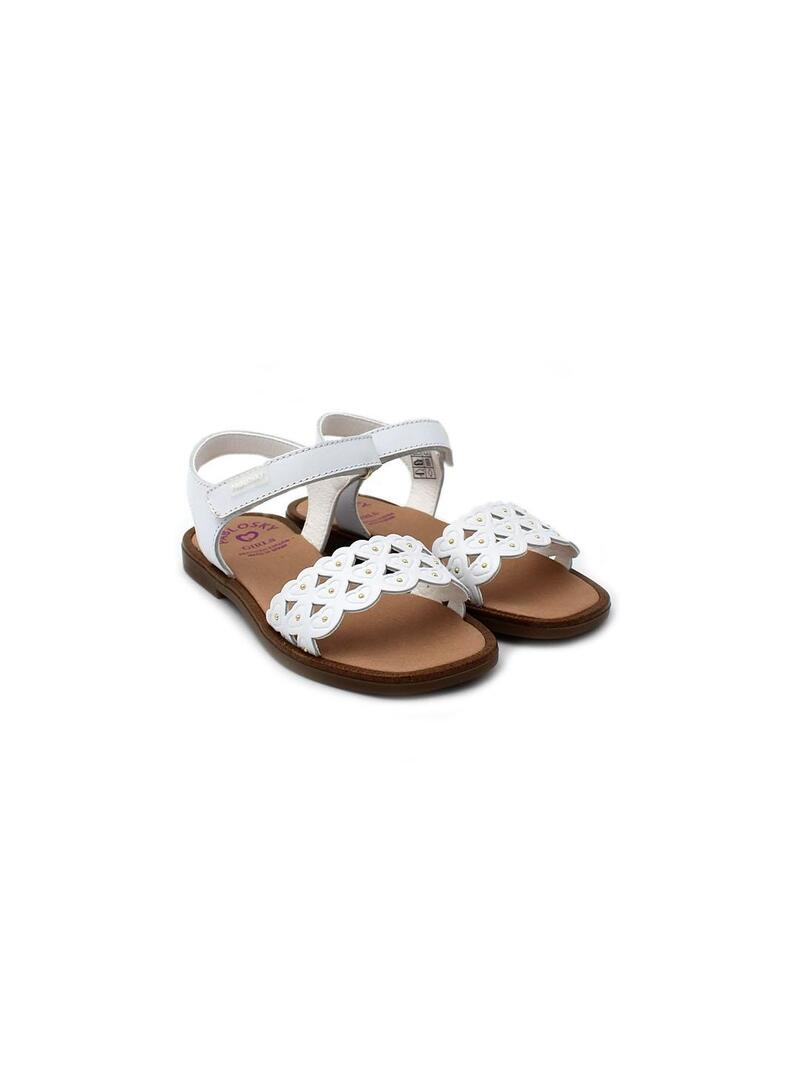 Sandalias PABLOSKY 427400 Blanco Niña.