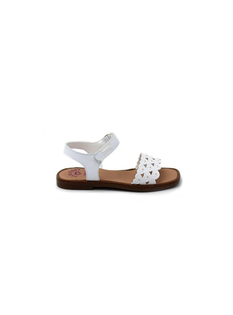 Sandalias PABLOSKY 427400 Blanco Niña.