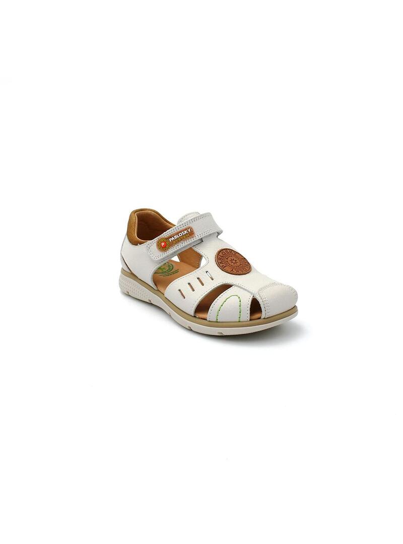 Sandalias PABLOSKY 514035 Blanco Niño.