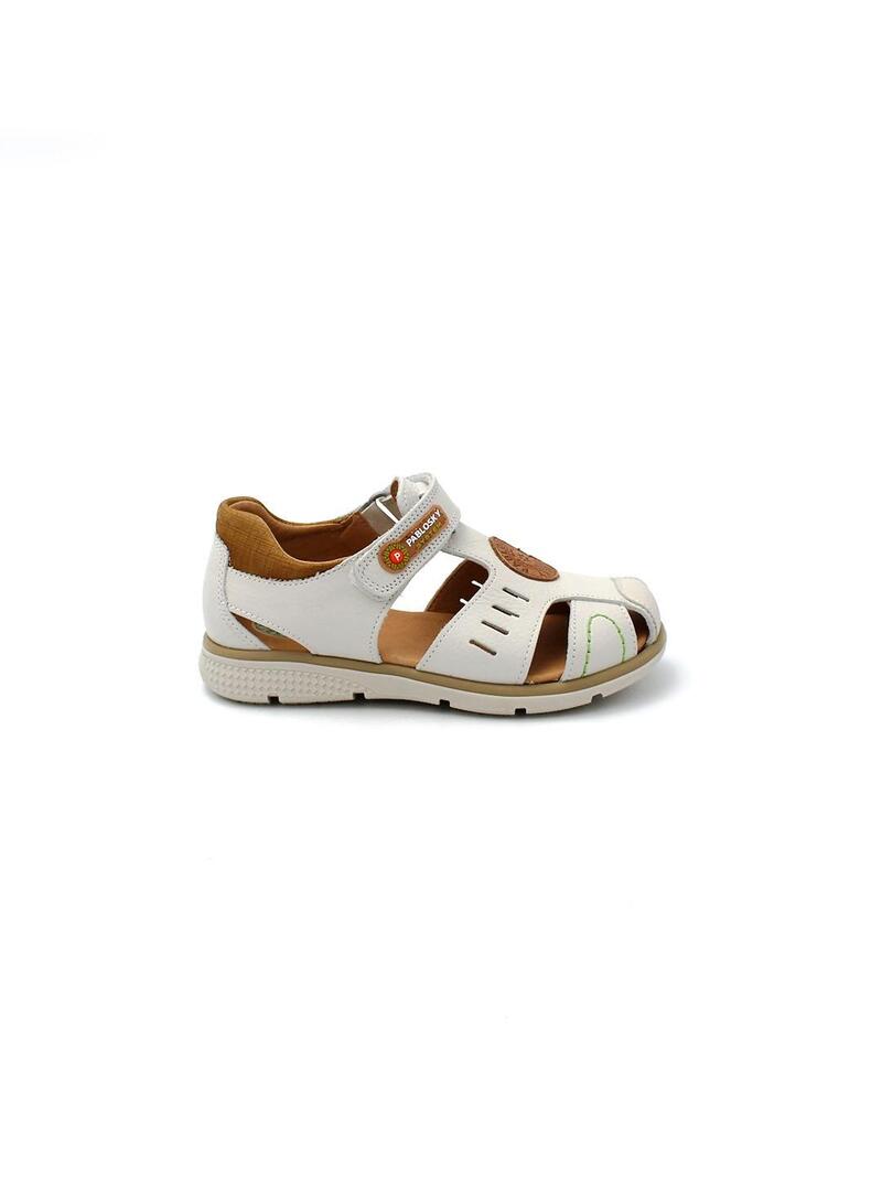 Sandalias PABLOSKY 514035 Blanco Niño.