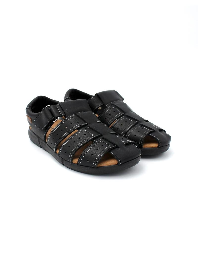 Sandalias BAERCHI 7231 Negra Hombre.