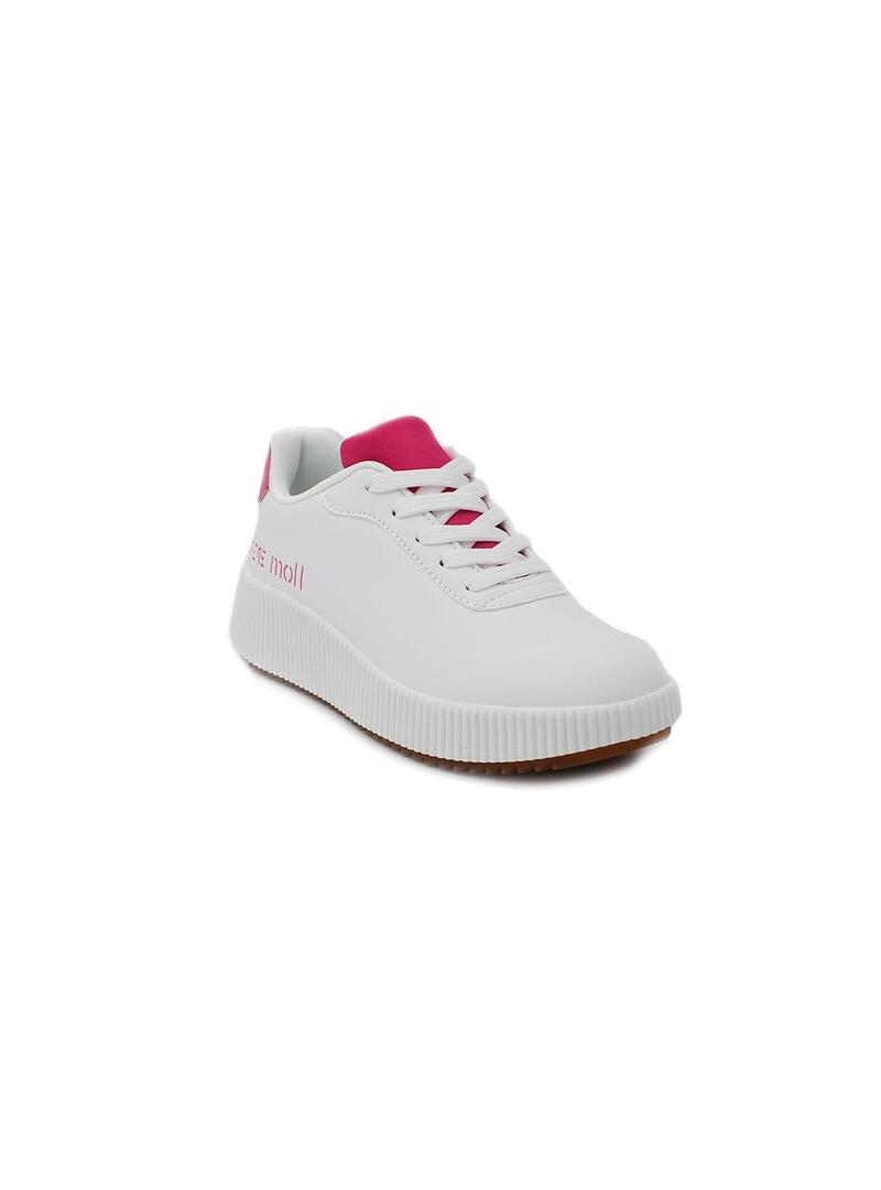 Deportivas PEPE MOLL241802 Blanco/Fucsia Mujer.